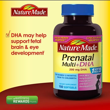 Thuốc Bổ Bà Bầu PRENATAL MULTI + DHA NATURE MADE