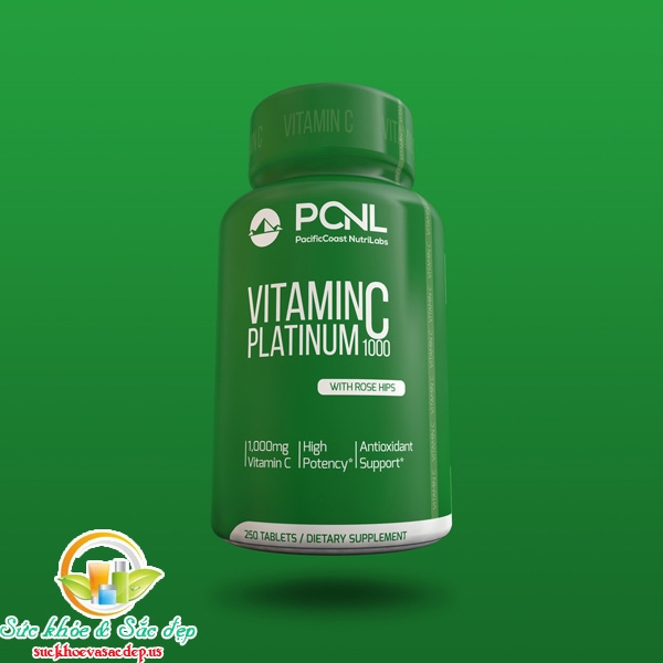 VIÊN UỐNG BỔ SUNG VITAMIN C PLATINUM 1000 MG TINH CHẤT NỤ HOA HỒNG – CHỐNG LÃO HÓA HIỆU QUẢ CHO LÀN DA